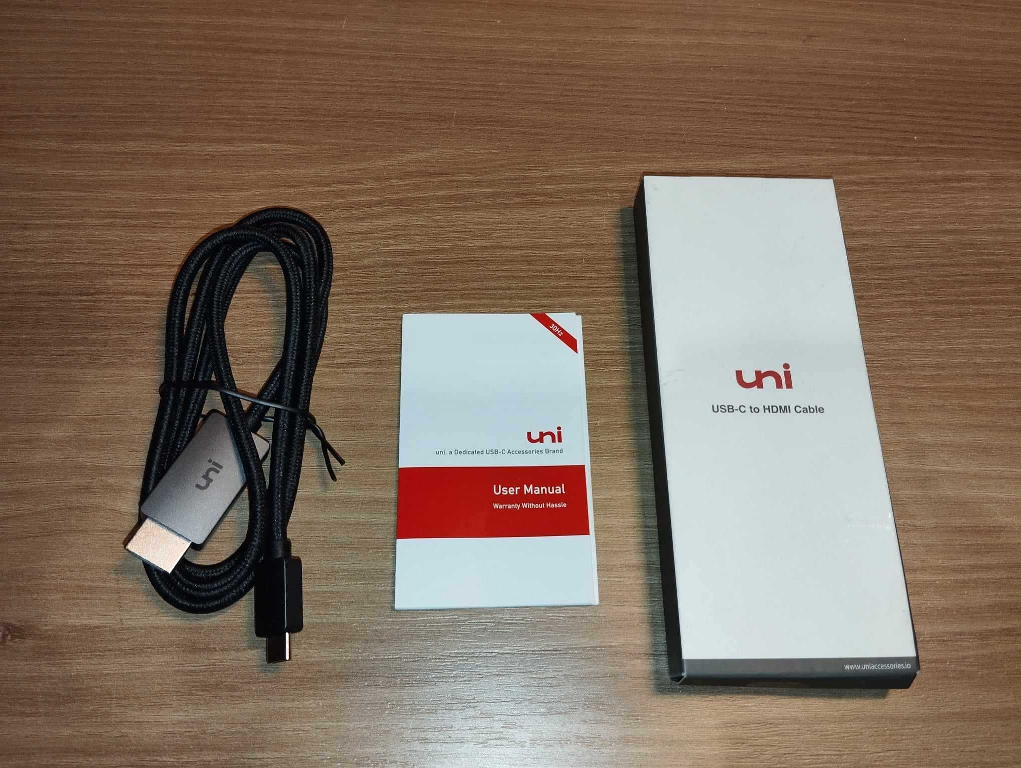 UNI - Kabel - HDMI - USB-C - 1.8 metra