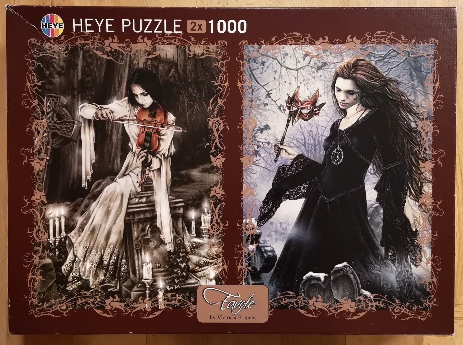 Puzzle 2x 1000 Heye Victoria Frances Favole Violin + Black 2000