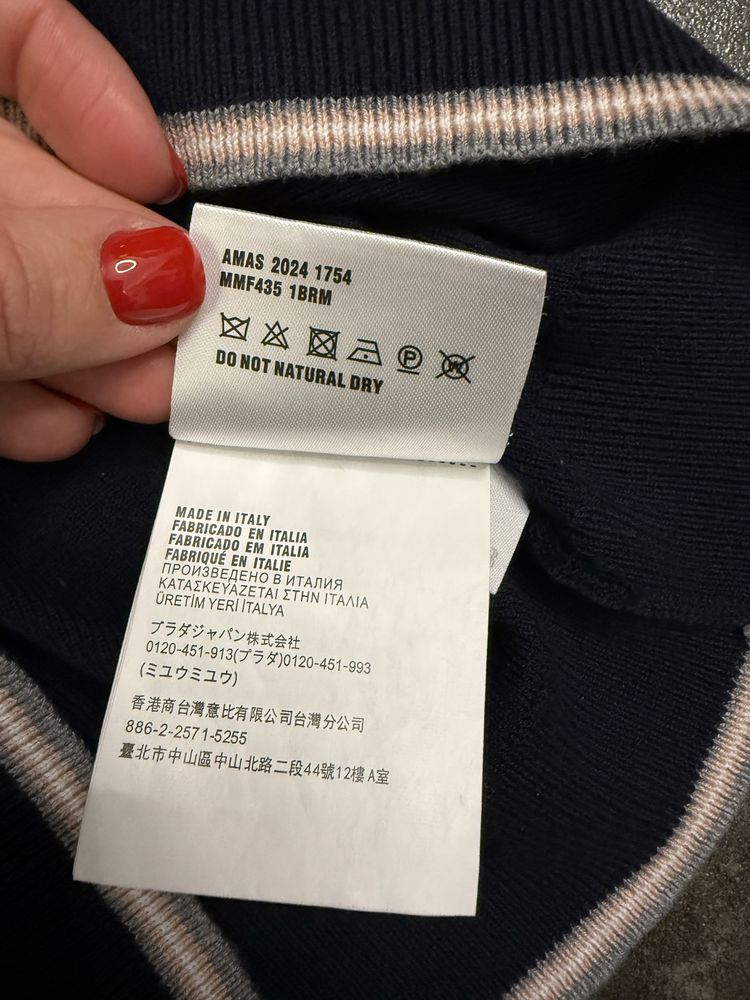 Поло кофта miu miu