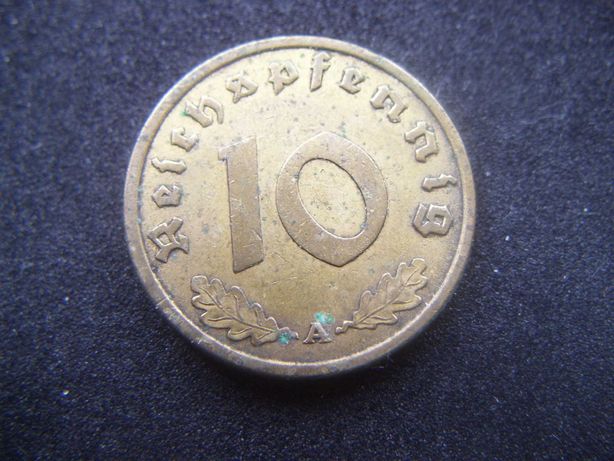 Stare monety 10 reichsfenig 1938 A Niemcy /2.2