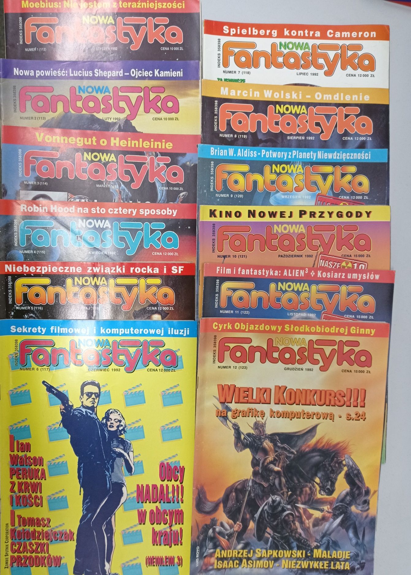 Czasopismo fantastyka rocznik 1992