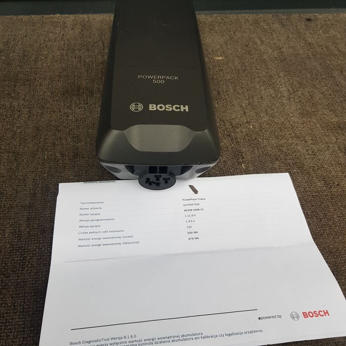 Część do roweru Elektrycznego  BOSCH bateria powerpack 500wh 36v 13ah