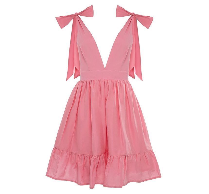 Неймовірна рожева сукня з бантами