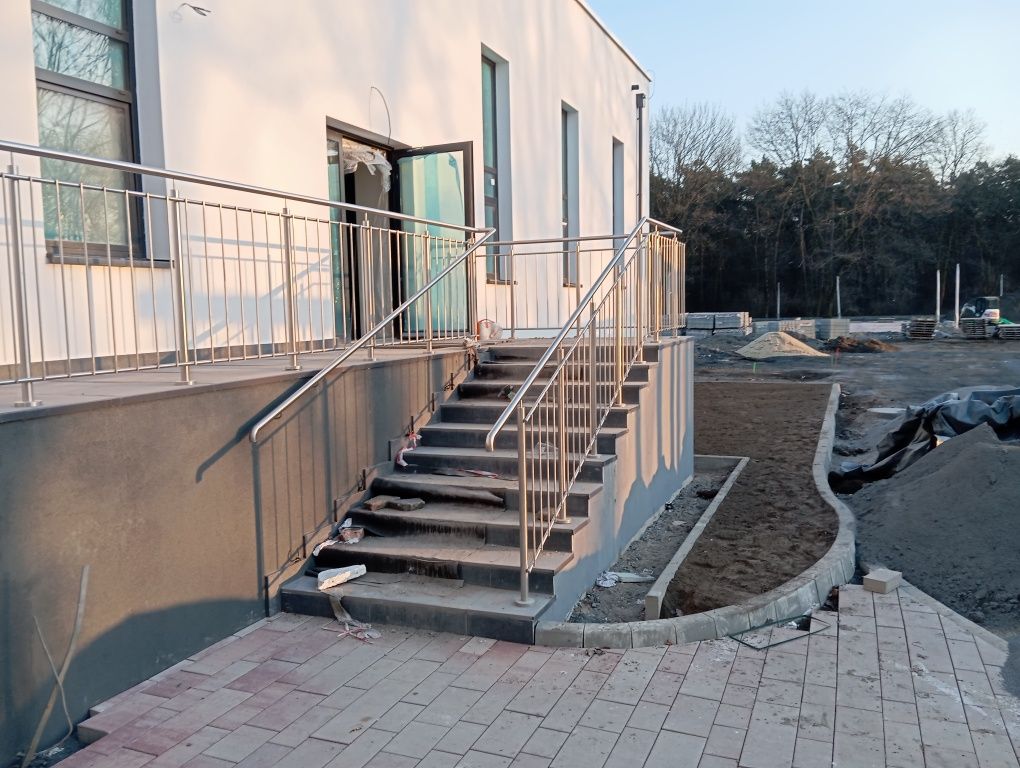 Balustrada balustrady nierdzewna balkon francuski zabezpieczenie inox