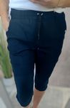 Spodnie granatowe do kolan plus size duże rozmiary od 2xl do 5xl wisko
