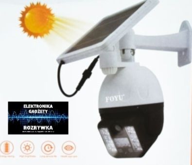 Lampka solarna z czujnikami ruchu Imitacja kamery Sklep Gwarancja