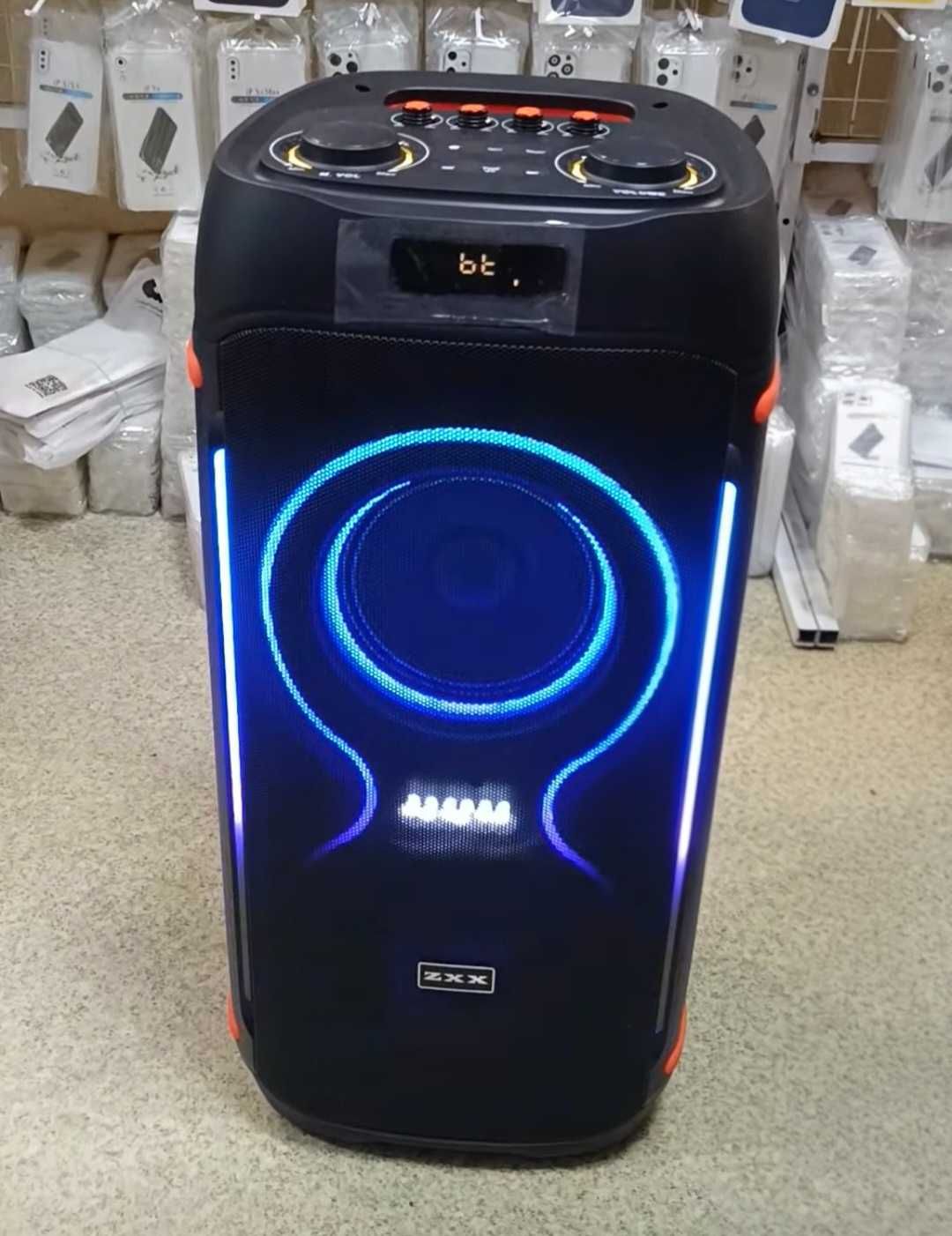Мощная Bluetooth колонка ZXX 1200 Вт с микрофоном и пультом