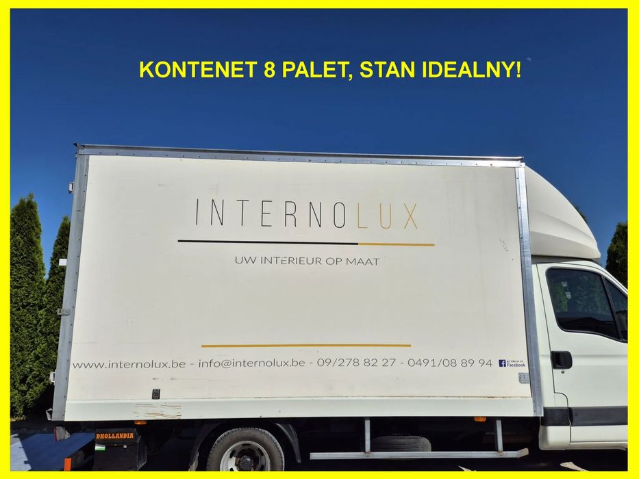 Kontener 8 Palet 230cm wysoki, Iveco, Master, Ducato, Sprinter Inne, regulacja szerokośc podramówki, Stan idealny!