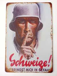 Плакат Вермахт метал ,постер времён Второй мировой войны