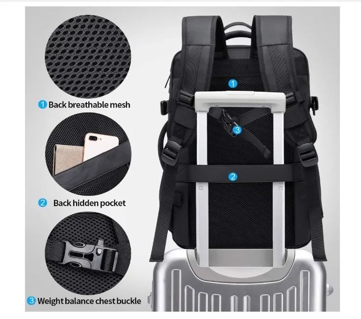 Рюкзак Xiaomi Bange Travel 45L BG-1908D сумка бананка sling mi валіза