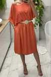 Sukienka malinowa koralowa na lato upaly plus size oversize 54 56