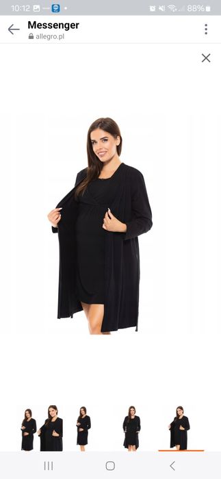 Koszule ciążowe + szlafrok