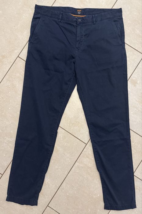 Hugo Boss męskie eleganckie spodnie proste bawełna L/XL extra stan
