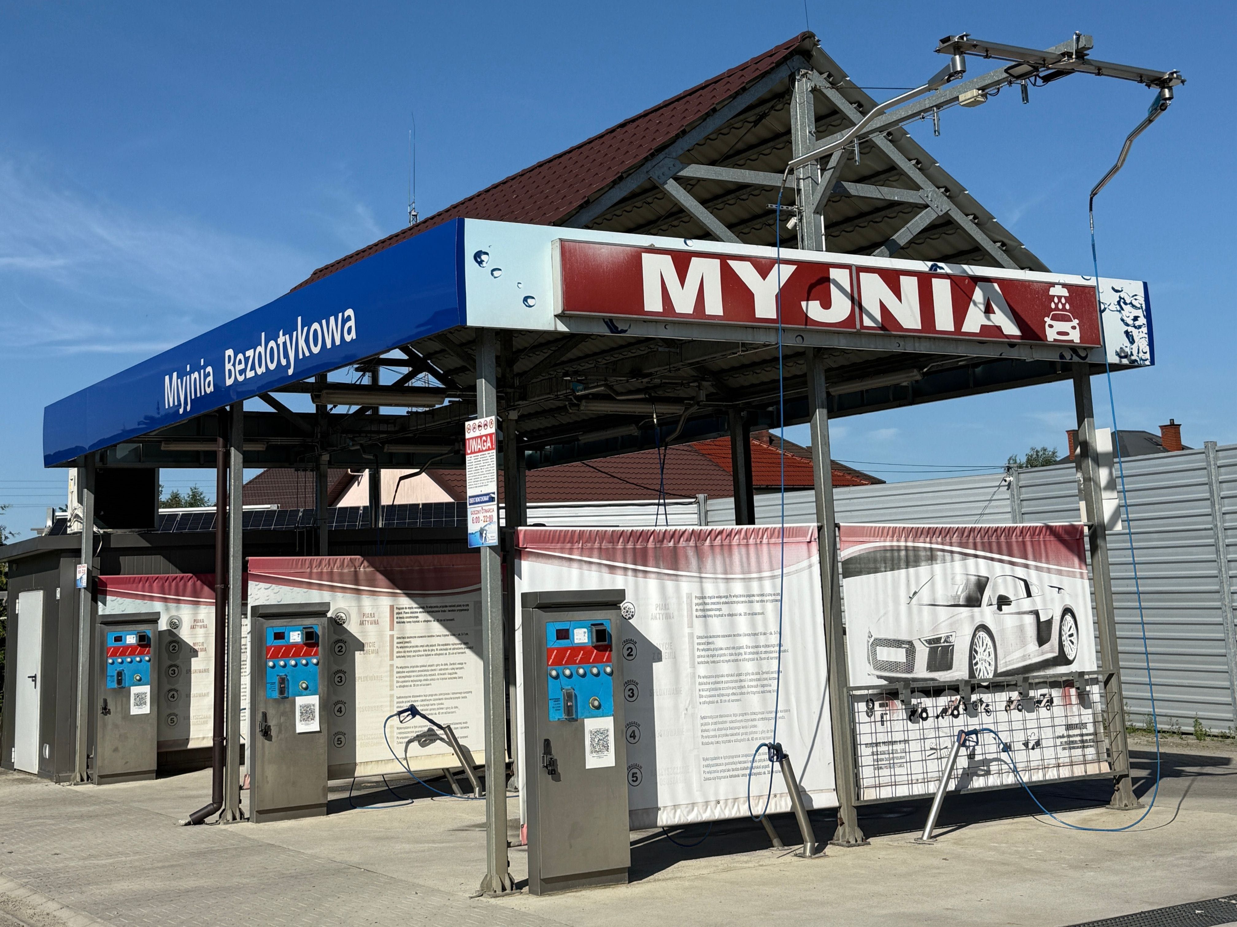 Myjnia bezdotykowa Łapanów – działająca, w świetnej lokalizacji