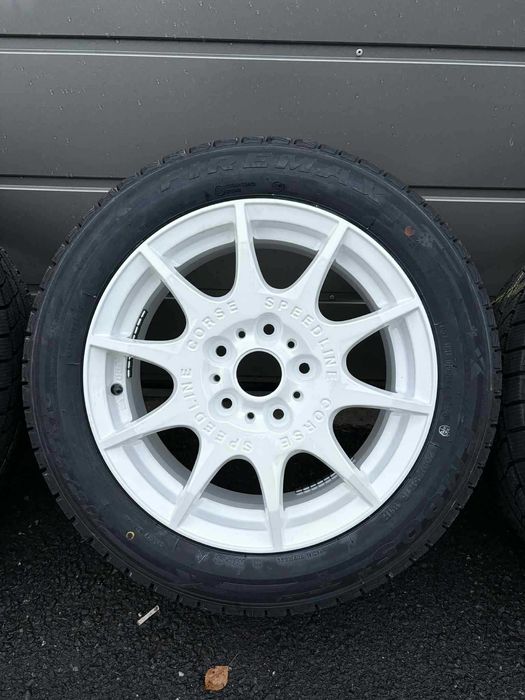 Speedline Corse 16" 5x120 do E46/E36 i inne, opony ZIMA 2025r