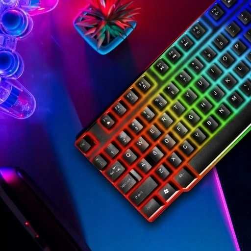 Игровой набор клавиатура и мышка Gaming с RGB подсветкой