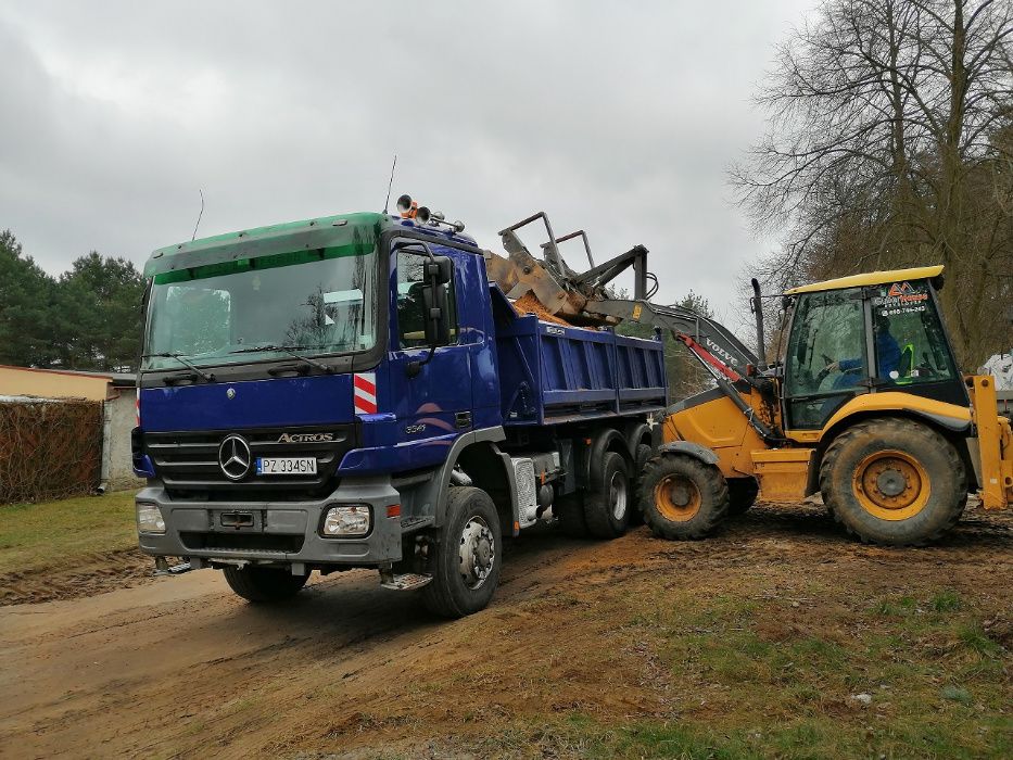 Usługi koparko ładowarka, koparka Poznań Luboń Mosina okolice