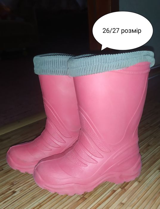 Гумові чобітки на дівчинку