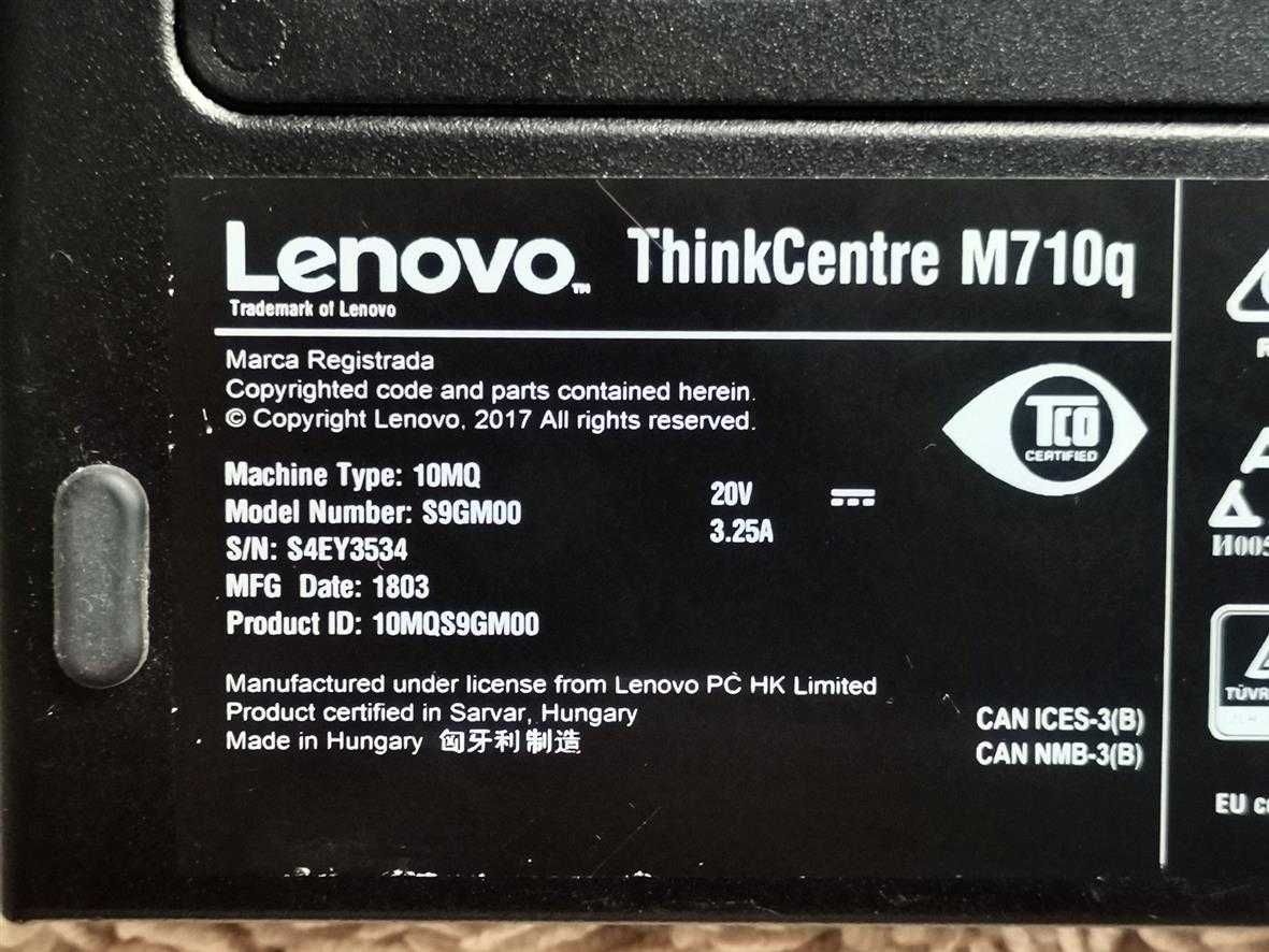 Lenovo M710q - 376GB 8GB