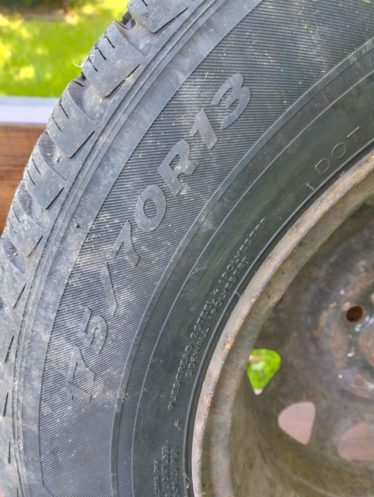 Koło zapasowe 175/70 R13 4x100 opona jak nowa z 19 roku