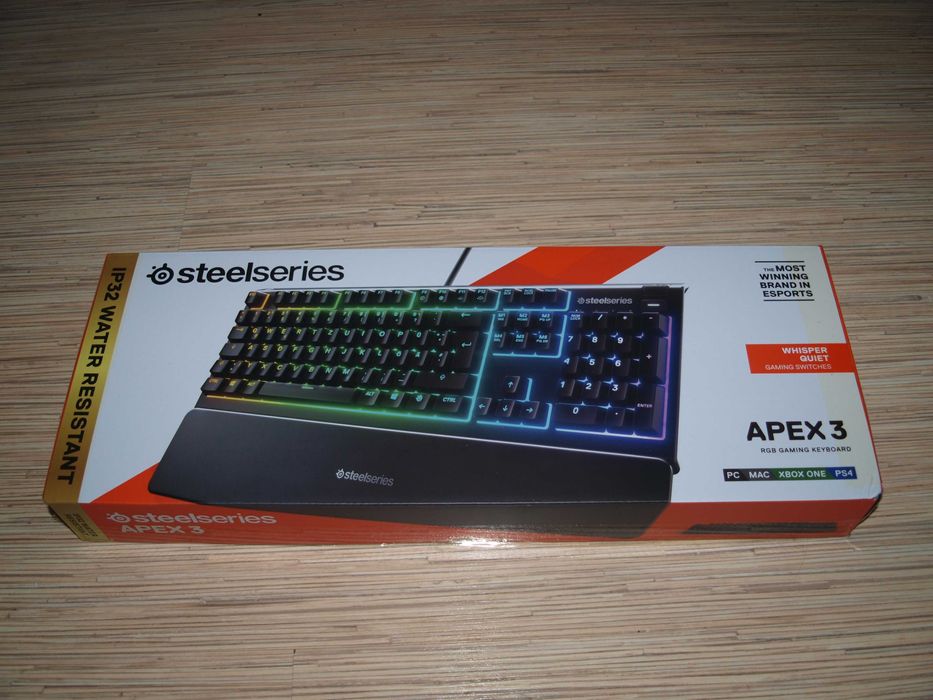 Mechaniczna klawiatura gamingowa SteelSeries Apex 3 RGB nowa!!!