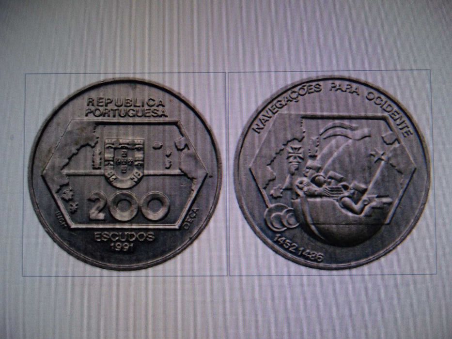 Moedas Comemorativas Descobrimentos Terras Mares Tordesilhas América