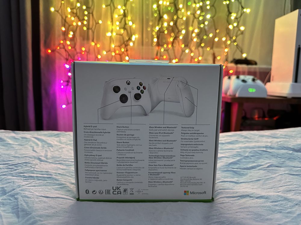 Pad XBOX Series X oryginalny Biały/Czerwony/Zielony Robot White