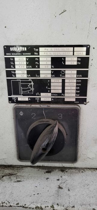 zgrzewarka Schlieren typ PN 2.232.55.33