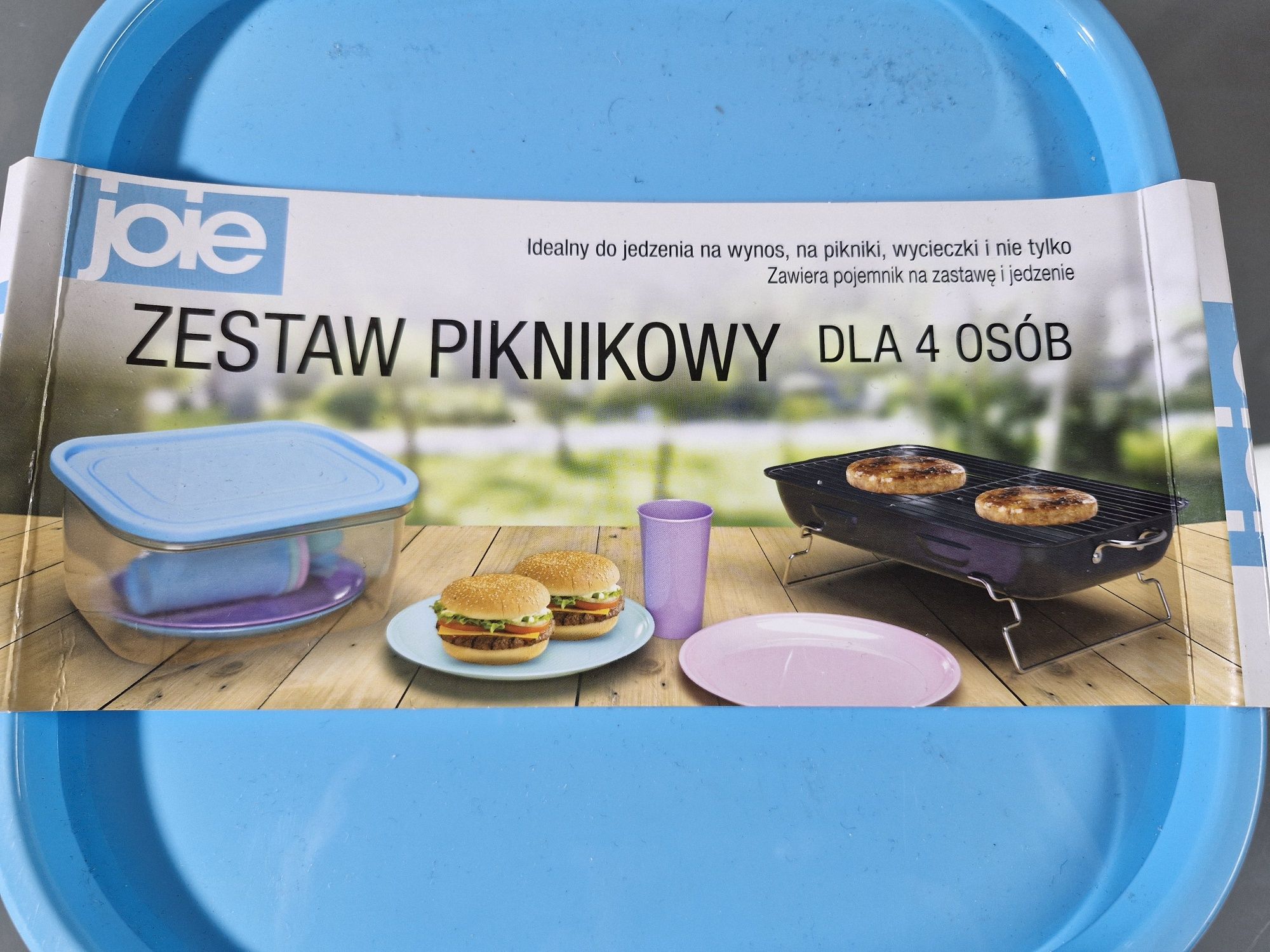 Zestaw Piknikowy dla 4 osób joie Kolorowy z Pojemnikiem