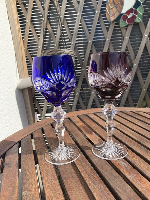 Бокалы цветной хрусталь