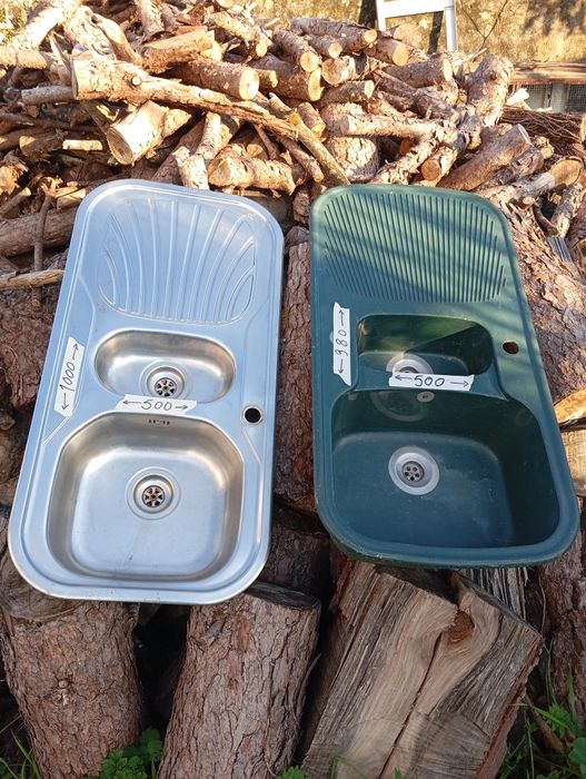 Lava louça são dois um em inox e outro em fibra