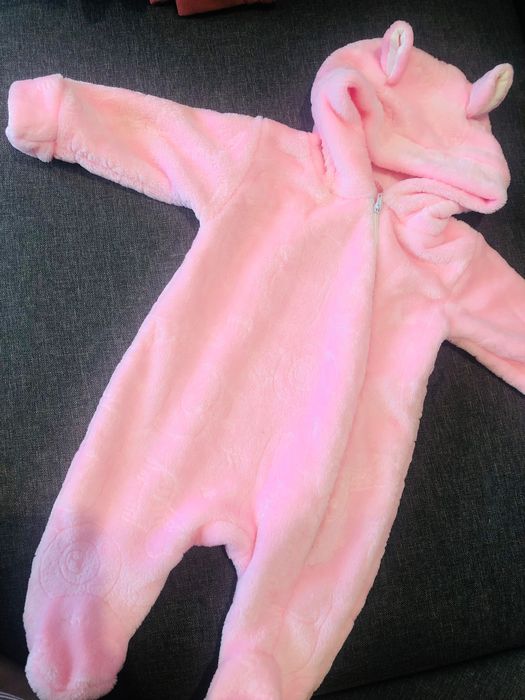 Чоловічок з вушками. махра.теплий рожевий.