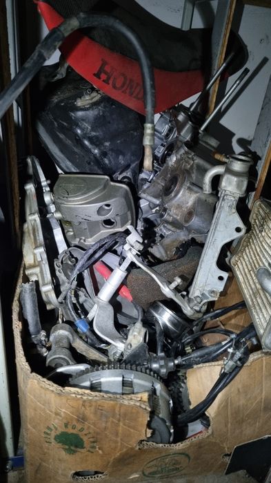Honda 450 crf 00r -06r czesci wał kartery chlodnice skrzynia