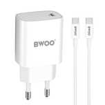 BWOO ładowarka sieciowa PD CDA159 USB-C + kabel USB-C - USB-C 20W