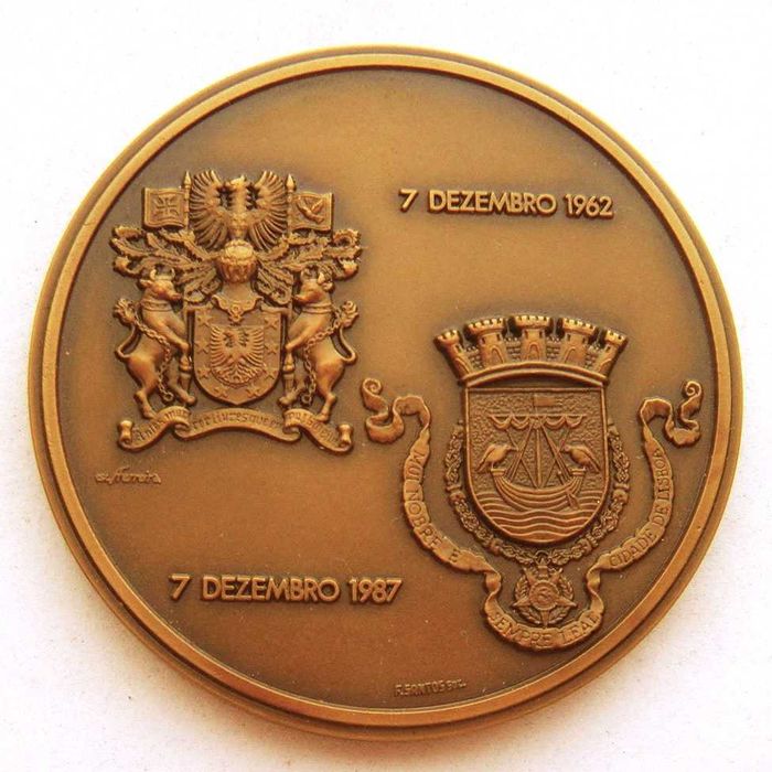Medalha de Bronze 25 Anos da Ligação Aérea Lisboa Açores TAP 1987