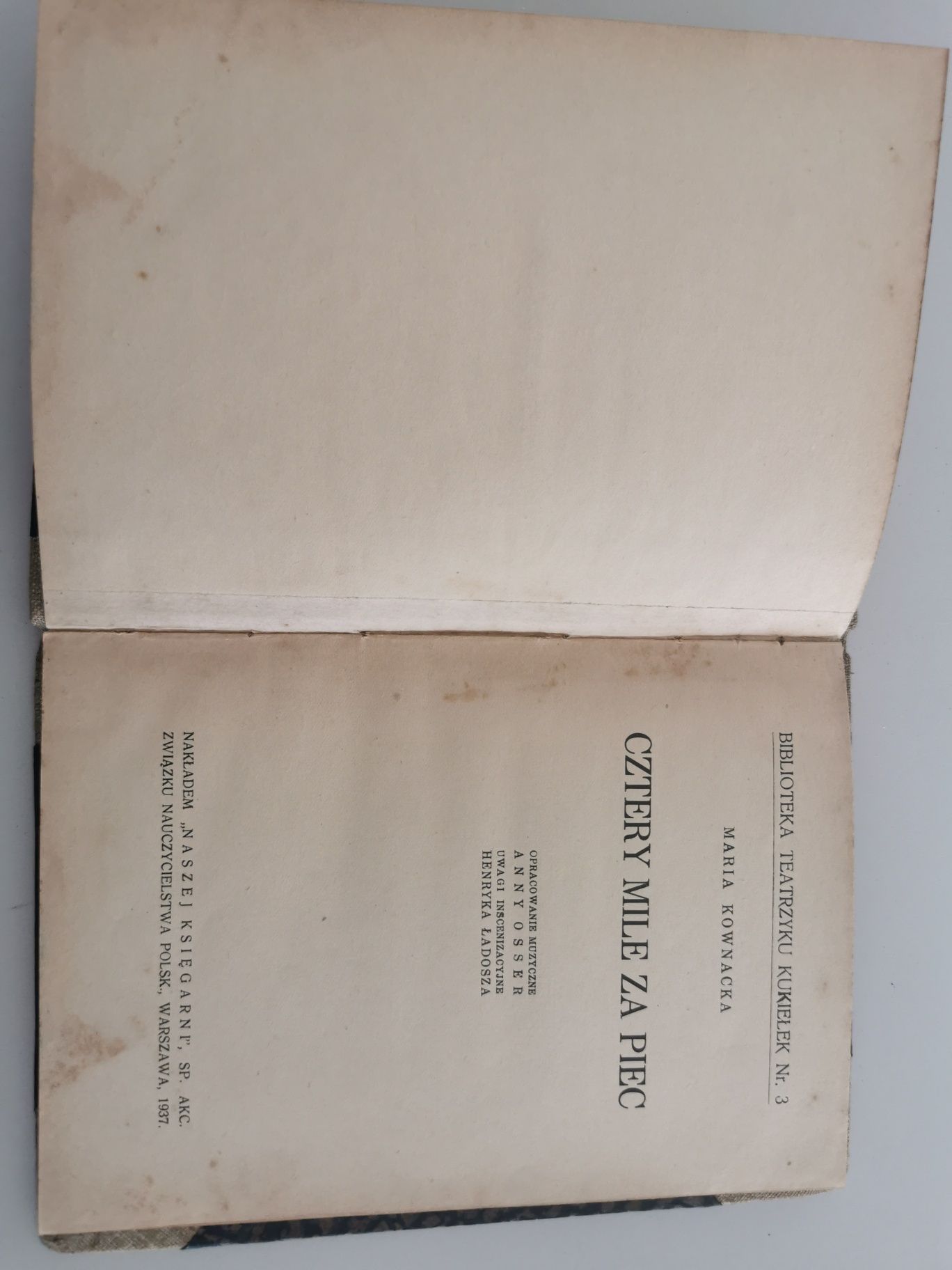 Cztery mile za piec - Maria Kownacka 1937