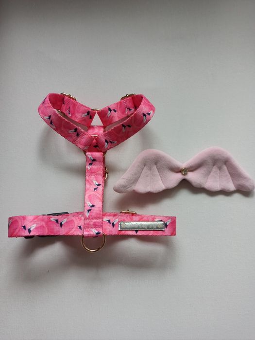 Szelki guard różowa flamingo ze skrzydłami