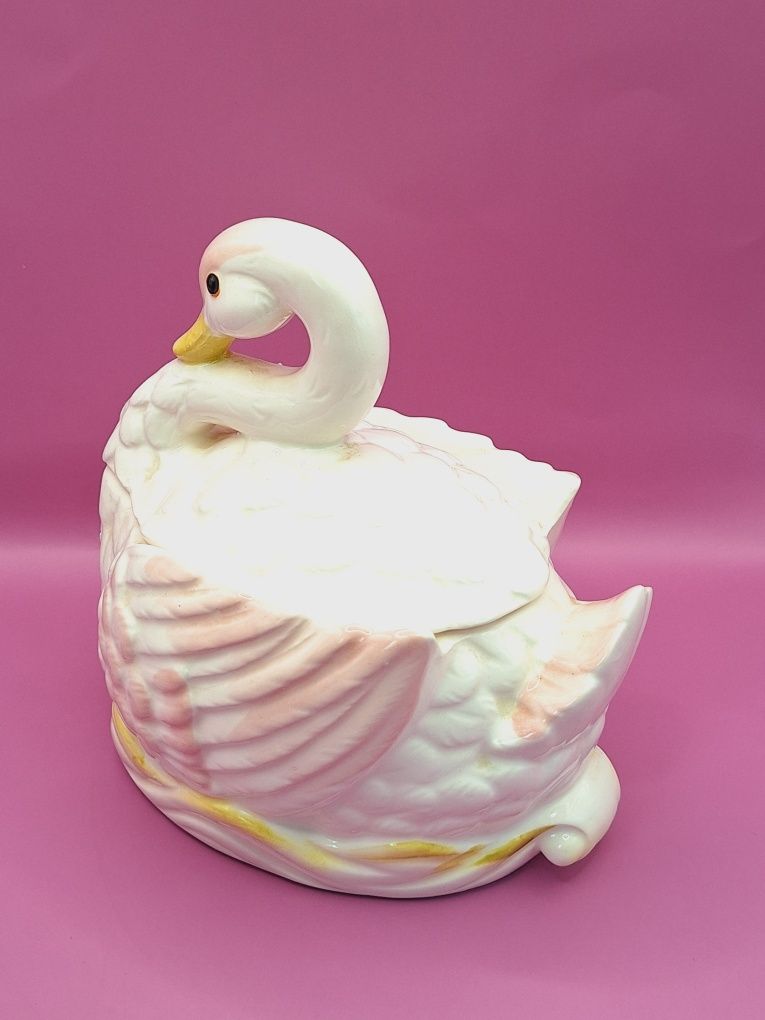 Pojemnik figurka porcelanowa Kaczka Japonia