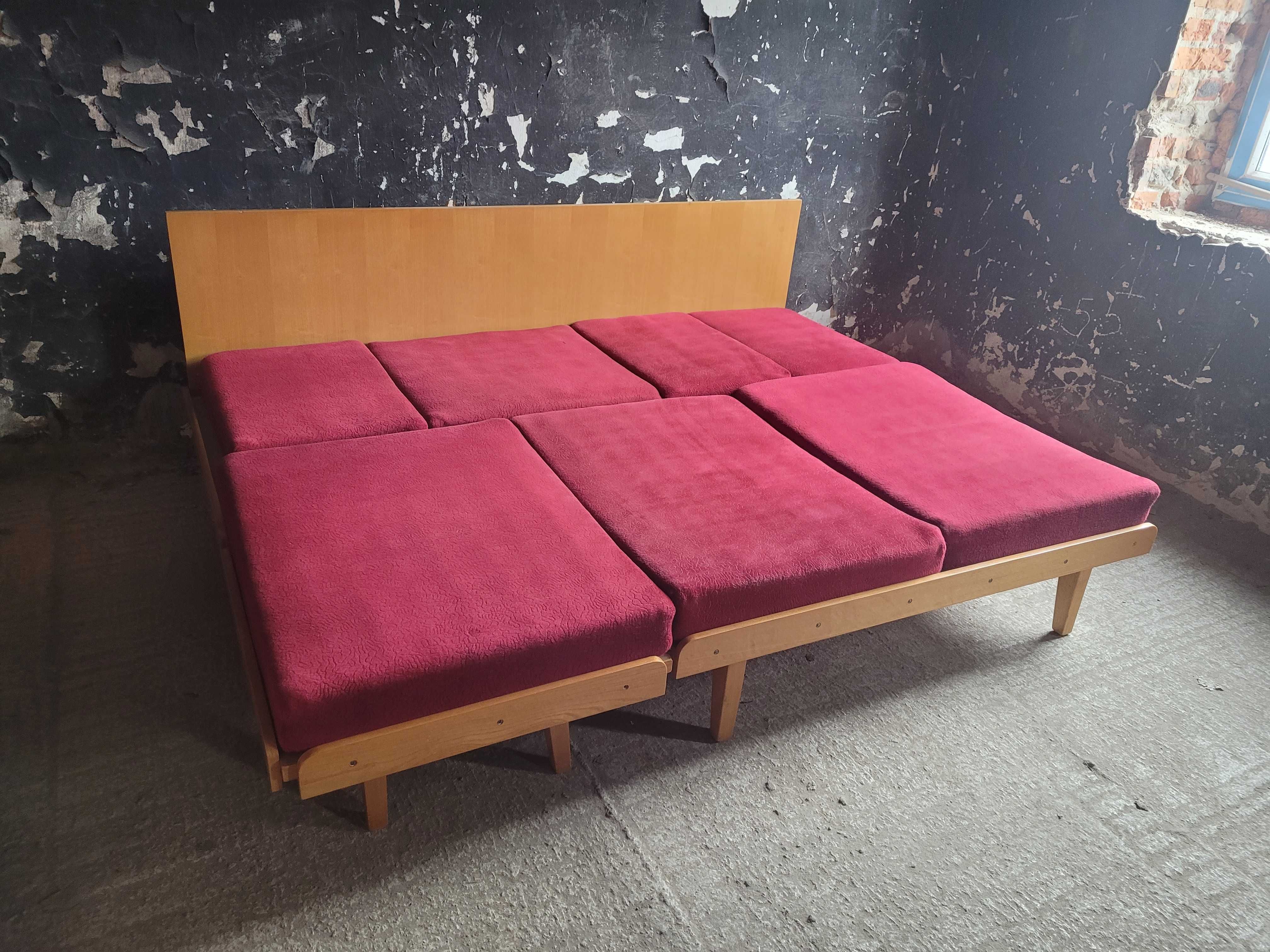 Sofa Tatra z podnóżkiem  narożnik rogówka Jirak vintage Czechosłowacja