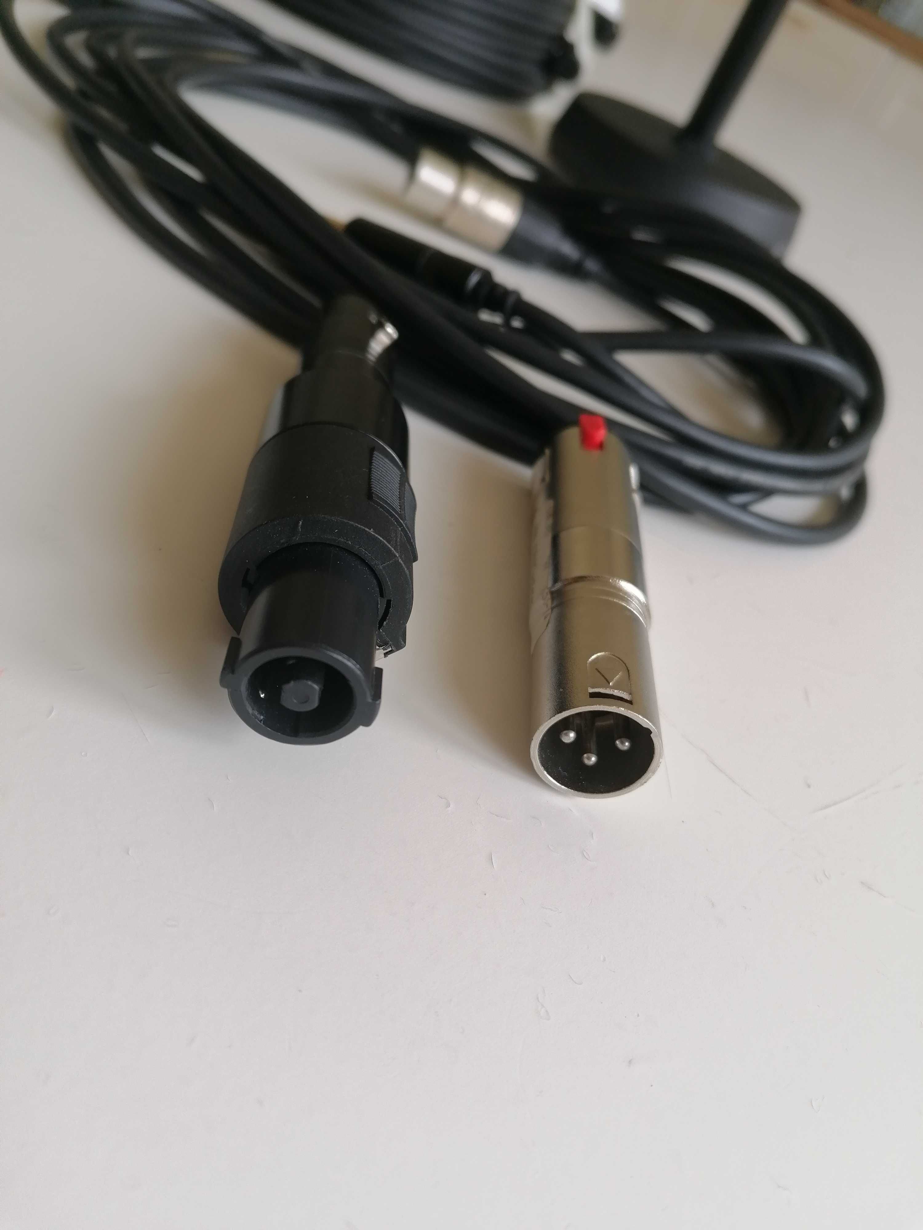 Kabel do mikrofonu Adapter Jack 6,3mm Statyw Wtyk XLR XLRm Akcesoria
