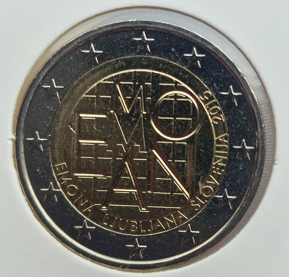 2 eur unc Eslovénia emona.