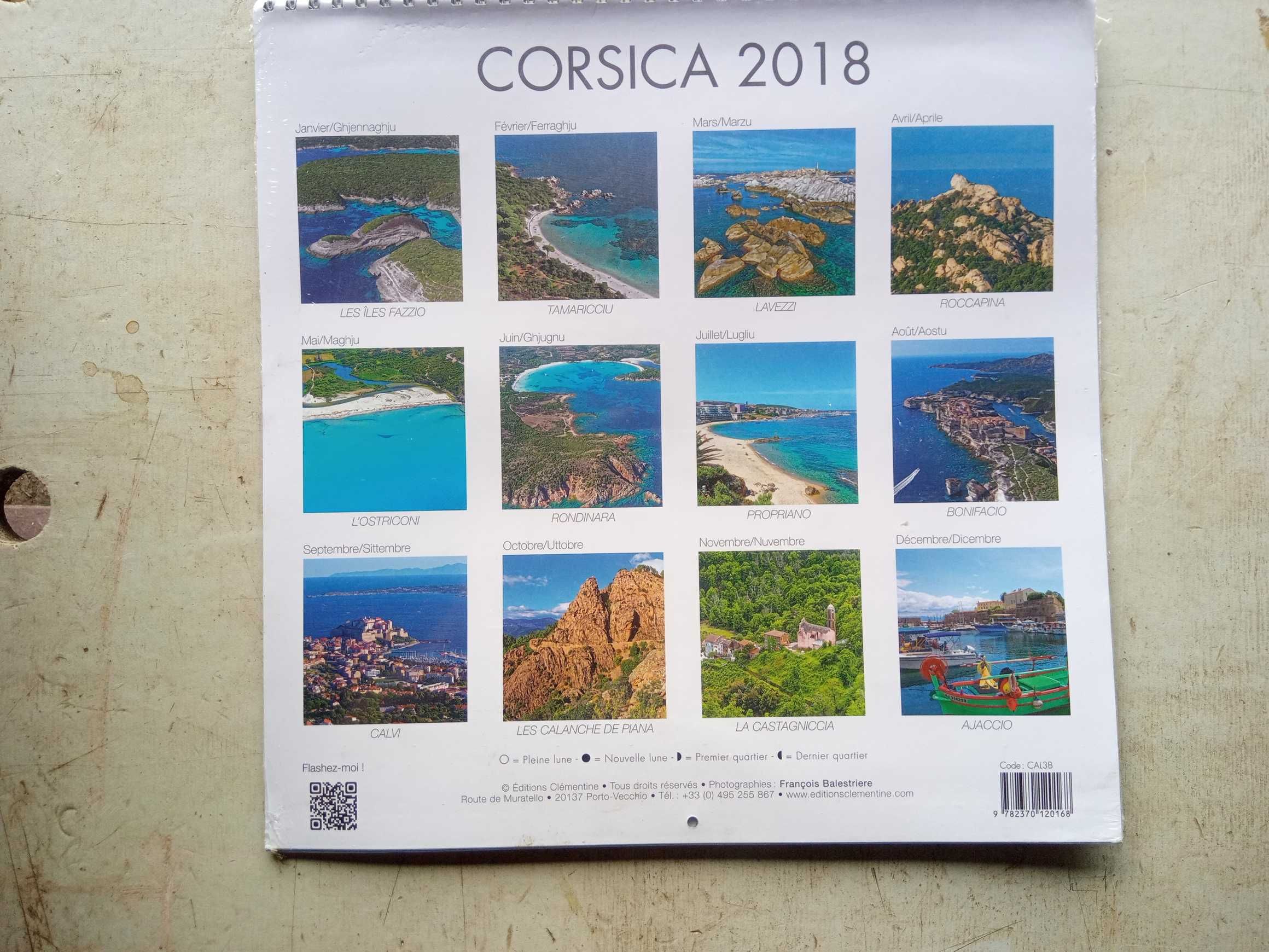 Kalendarz Korsyka 2018