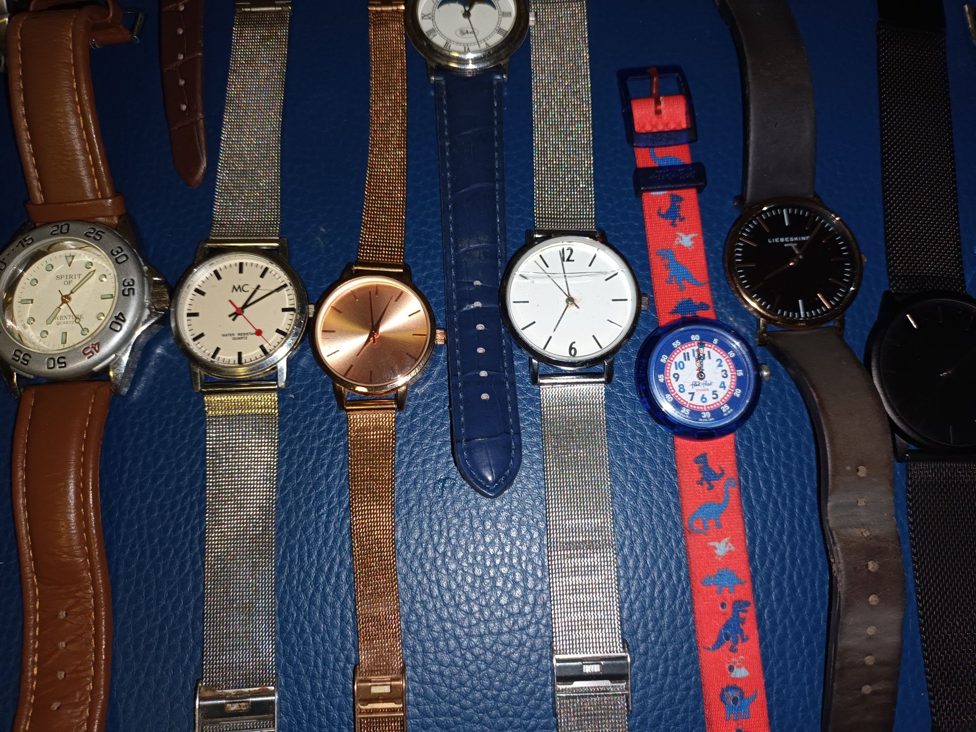 Zestaw 28 sztuk zegarków męskich damskich mix różne marki