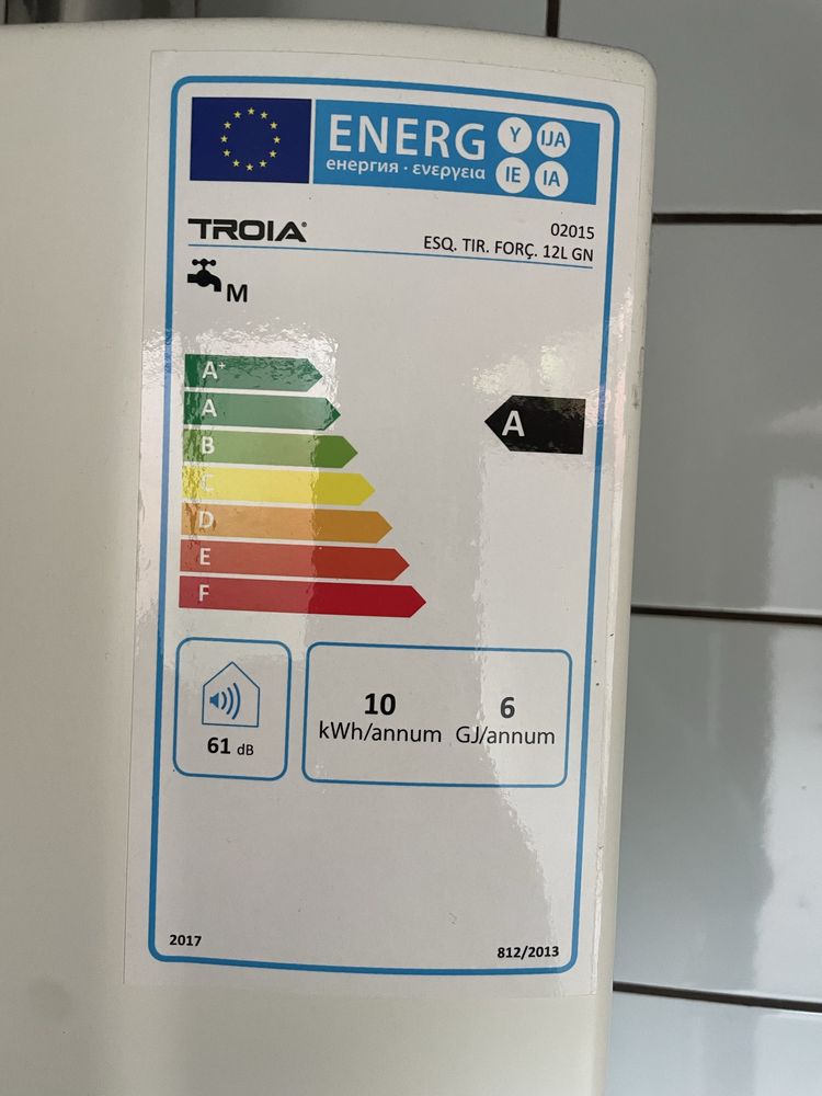 Esquentador Troia 12L gás natural