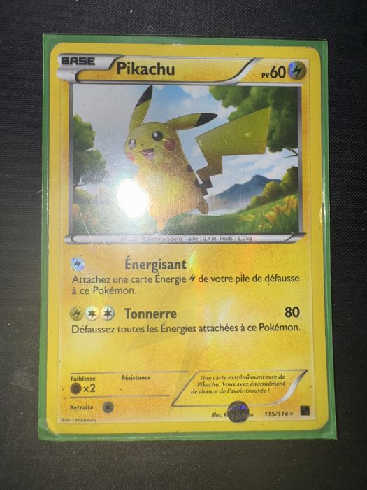 Karta Pokemon pikachu 115/114