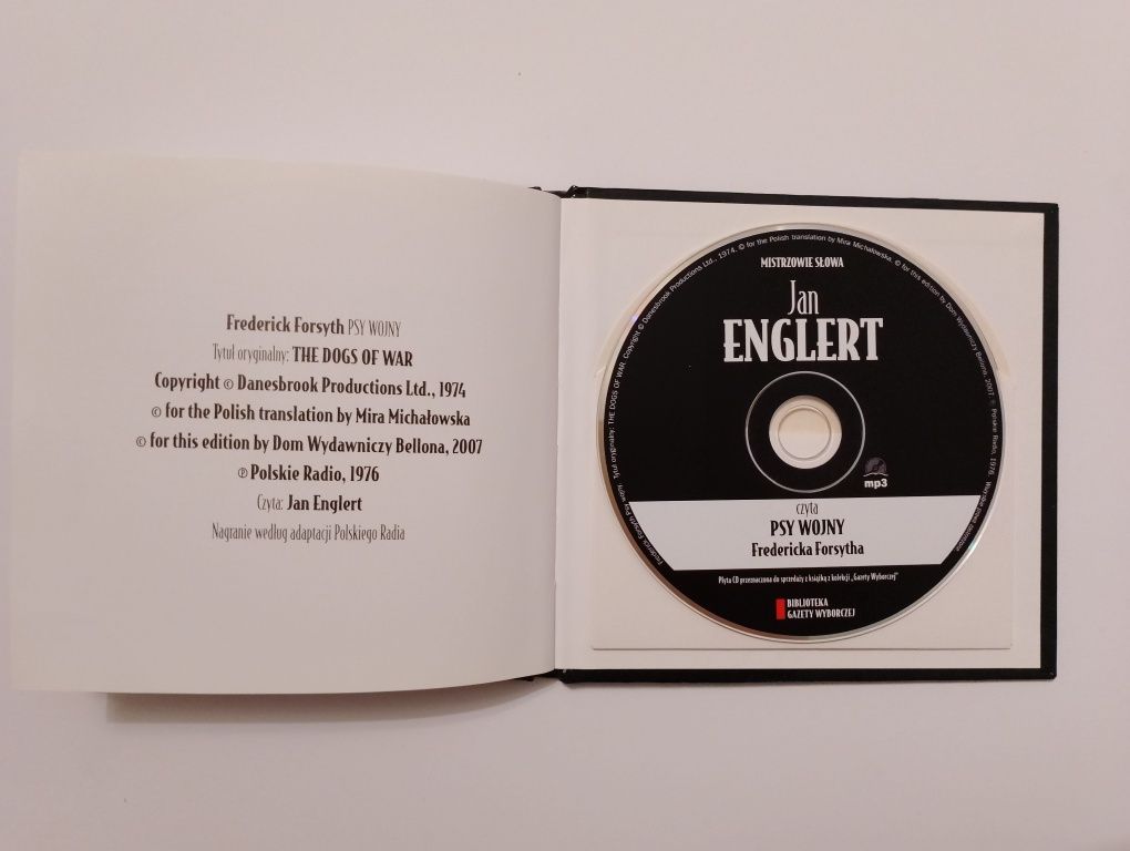 Audiobook CD "PSY WOJNY" czyta Jan Englert, książka z płytą, MP3