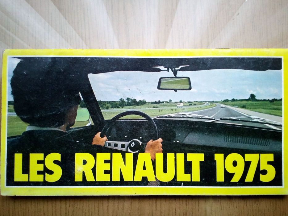 Les Renault 1975 - mini prospekt z ofertą sprzedaży na 1975 rok