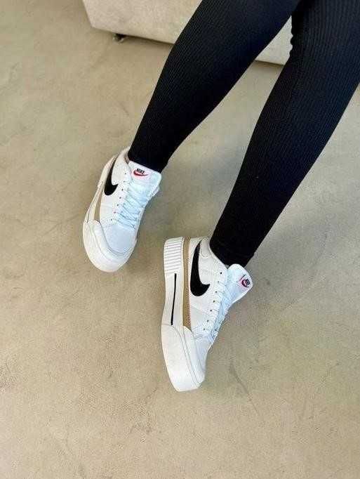 Женские кроссовки Nike Court Legacy Lift White Black 36-40 найк Скидка