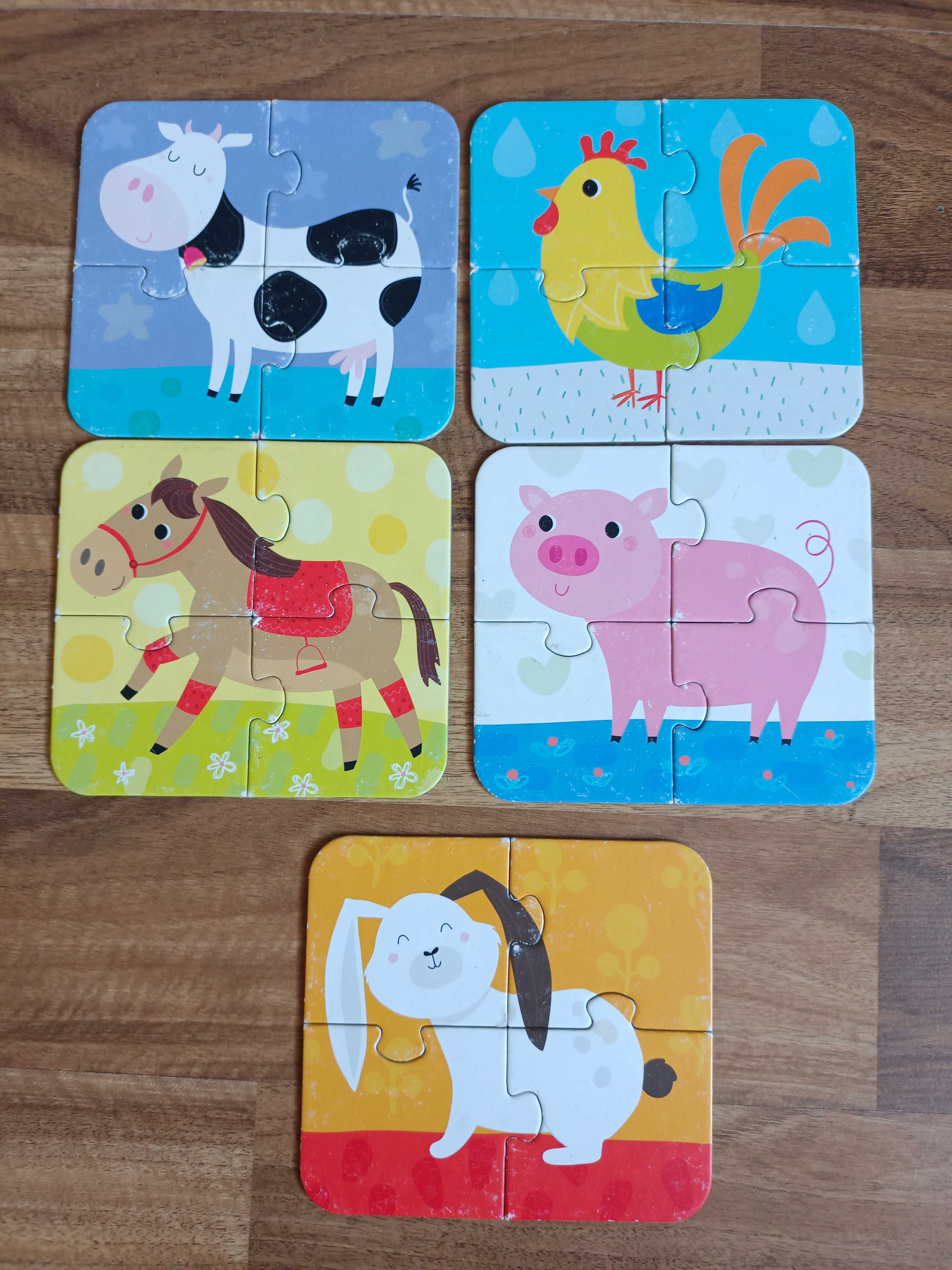 Puzzle czuczu zwierzątka 2+ - 2 zestawy