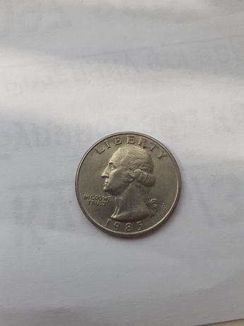 Монета Quarter Dollar 1985